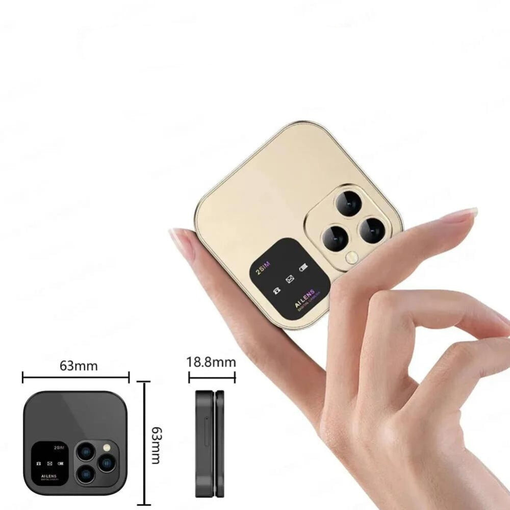 Compact Flip Phone Dual SIM Portable Mobile Device
