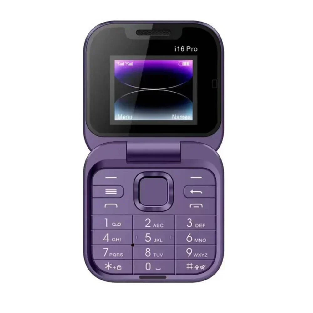 Compact Flip Phone Dual SIM Portable Mobile Device