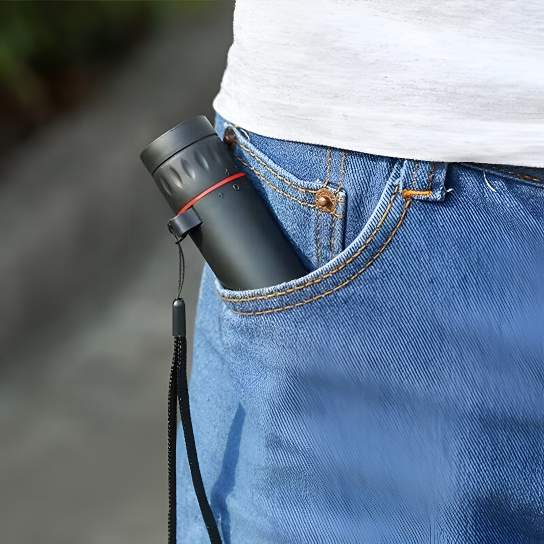 Compact Monocular Telescope With Phone Holder Manual Focus Tripod