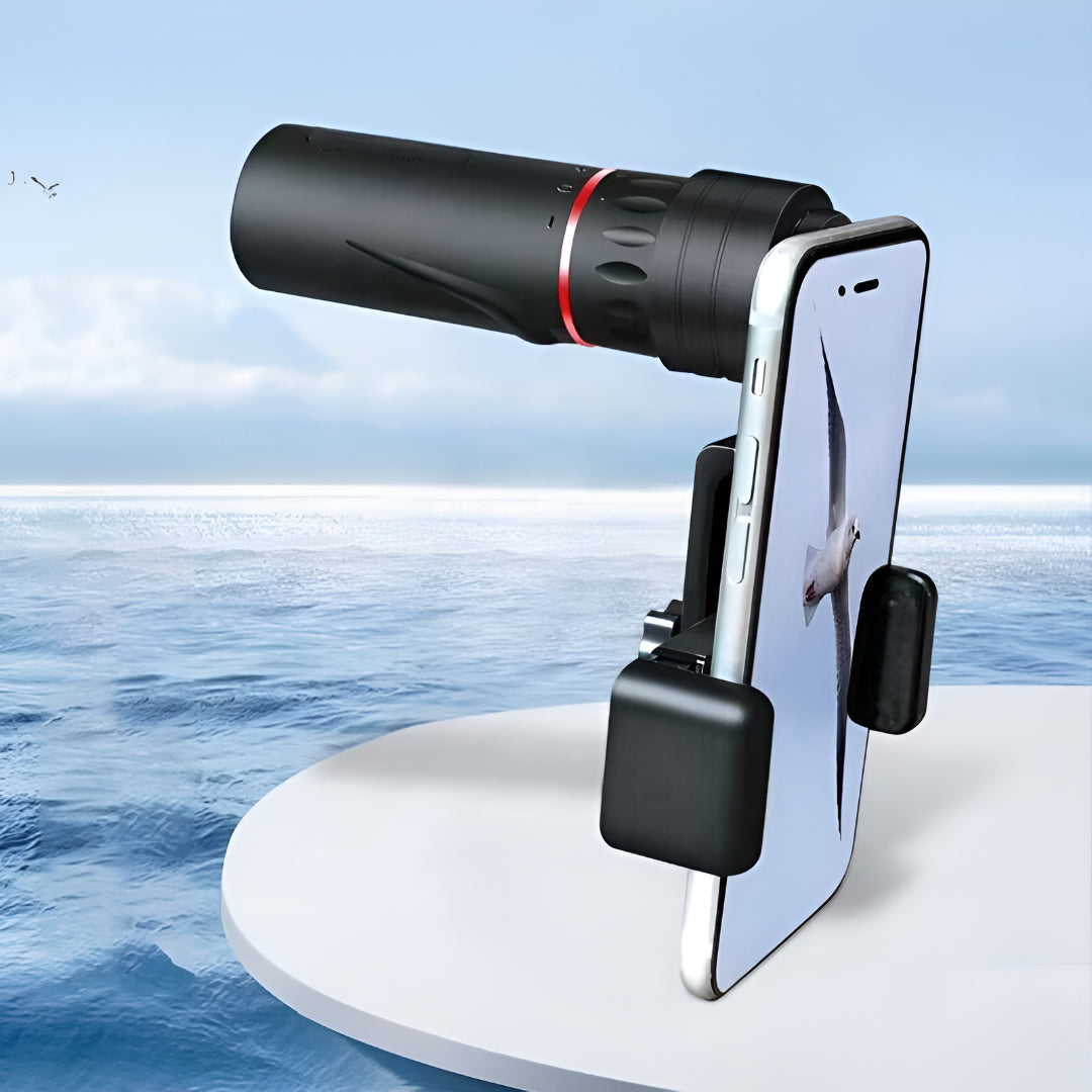 Compact Monocular Telescope With Phone Holder Manual Focus Tripod
