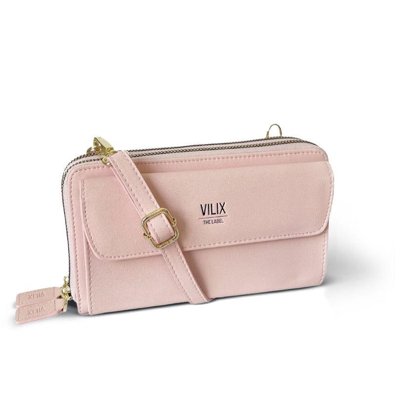 Compact Phone Purse Crossbody Wallet – Vegan Leather Mini Phone Holder for Everyday Essentials