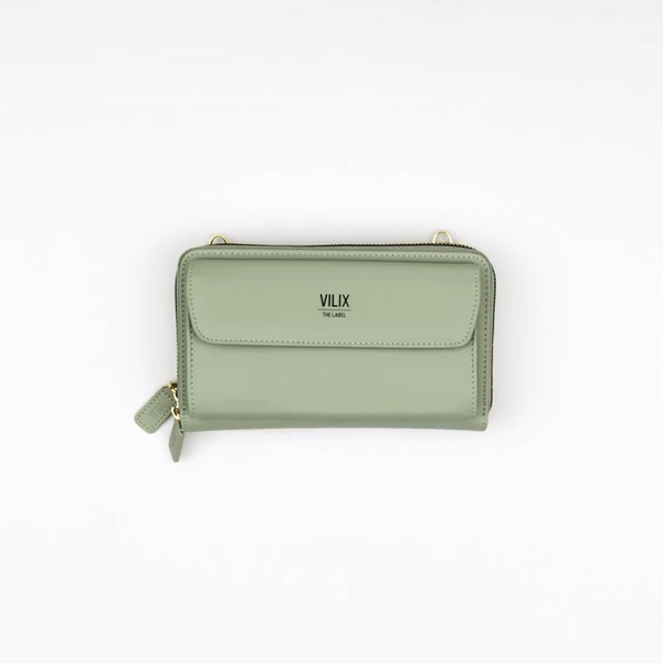 Compact Phone Purse Crossbody Wallet – Vegan Leather Mini Phone Holder for Everyday Essentials