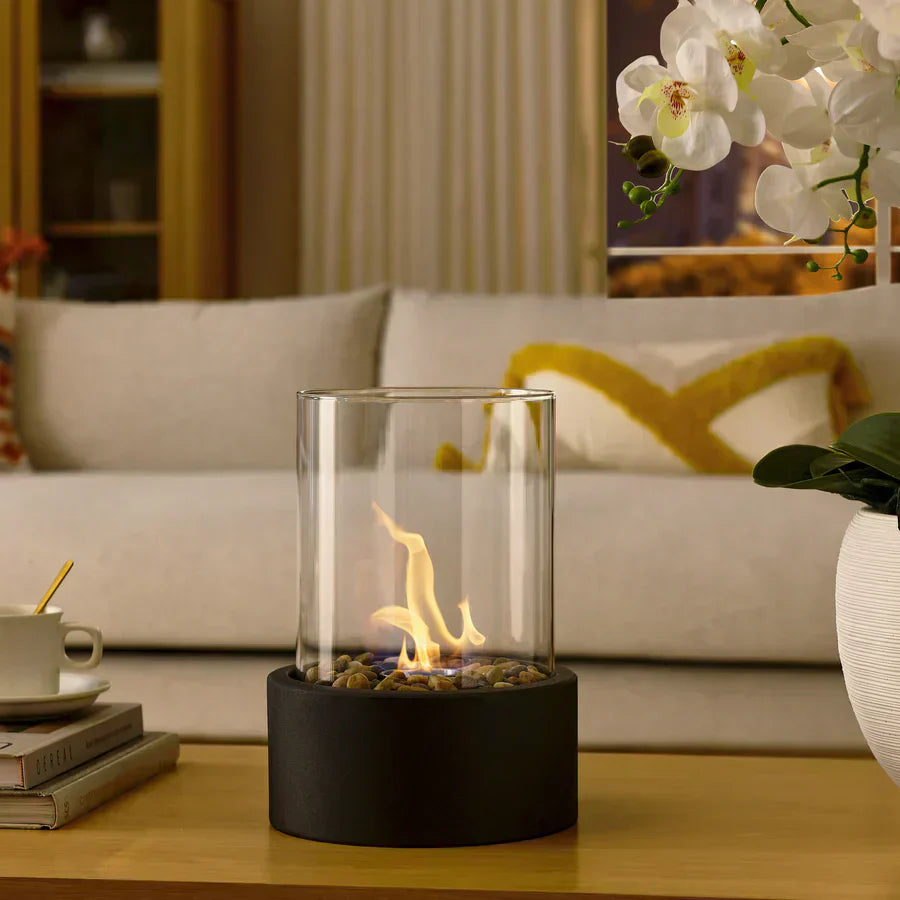 Compact Portable Table Fireplace Ethanol Indoor Outdoor Decor