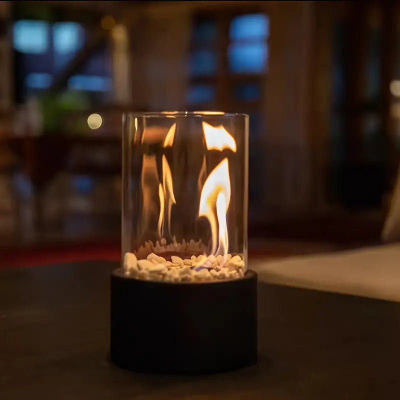 Compact Portable Table Fireplace Ethanol Indoor Outdoor Decor