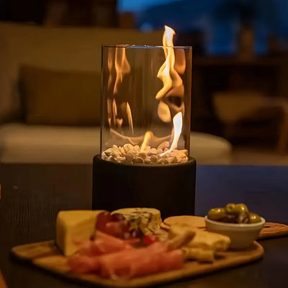 Compact Portable Table Fireplace Ethanol Indoor Outdoor Decor