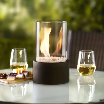 Compact Portable Table Fireplace Ethanol Indoor Outdoor Decor