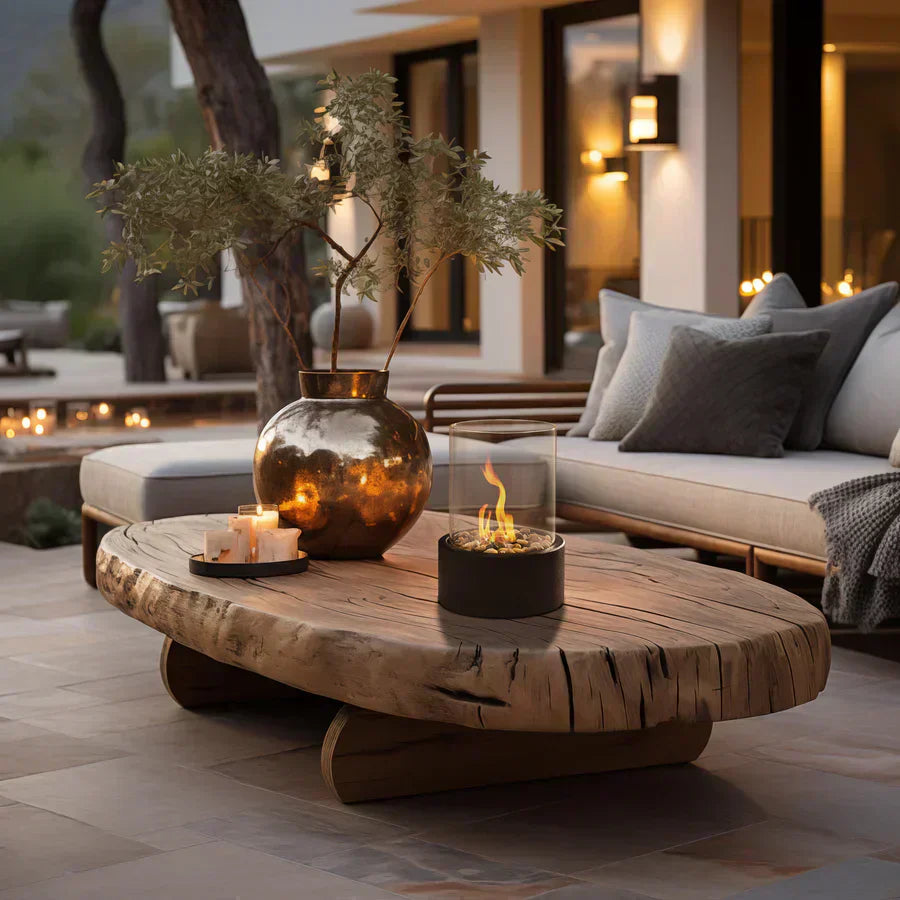 Compact Portable Table Fireplace Ethanol Indoor Outdoor Decor