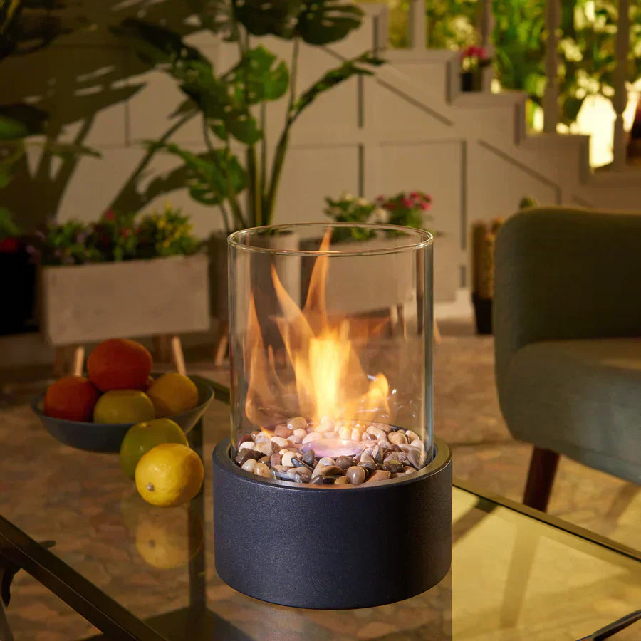 Compact Portable Table Fireplace Ethanol Indoor Outdoor Decor