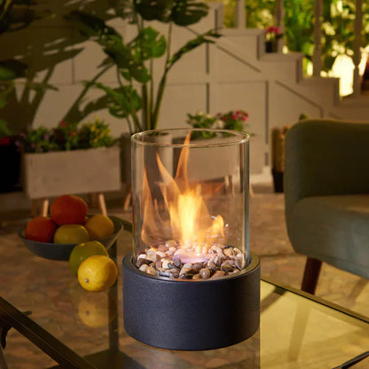 Compact Portable Table Fireplace Ethanol Indoor Outdoor Decor