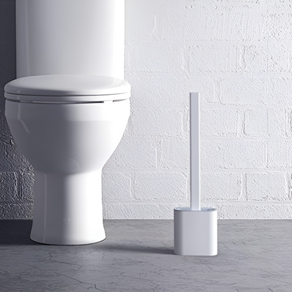 Kompakt toiletbørste med opbevaringsholder til badeværelset