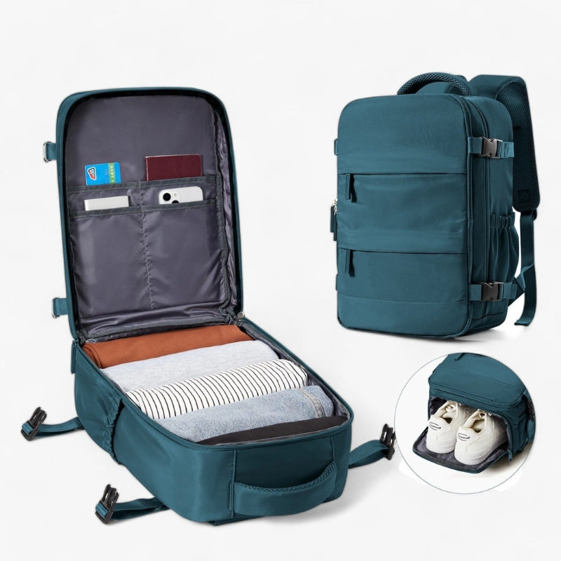 Compact Travel Backpack Large Capacity Lightweight Backpack with Padded Shoulder Straps