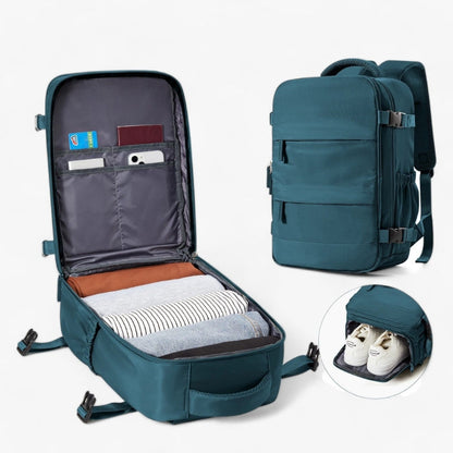 Compact Travel Backpack Large Capacity Lightweight Backpack with Padded Shoulder Straps