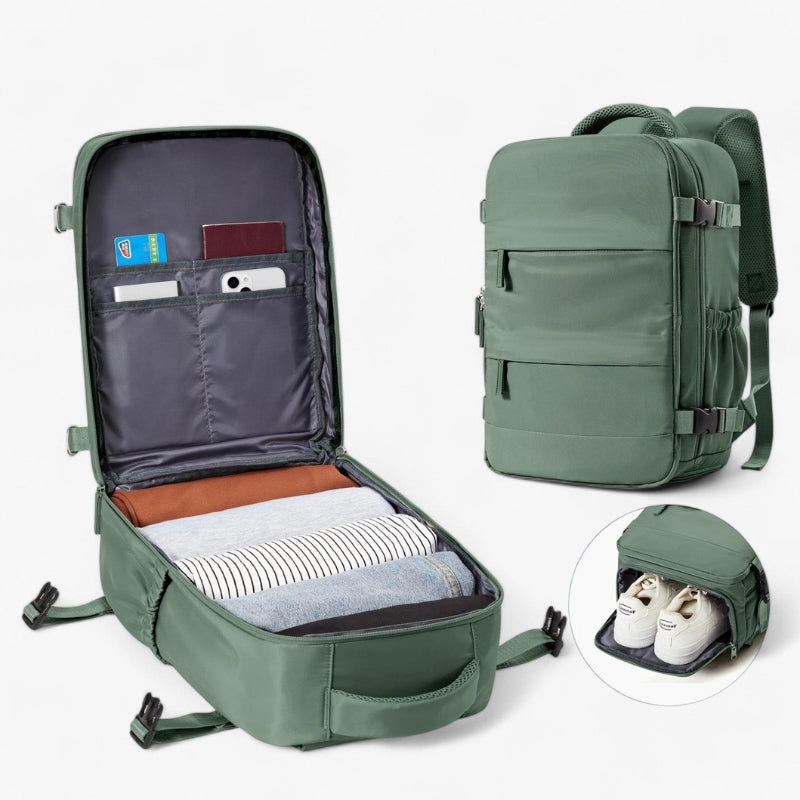 Compact Travel Backpack Large Capacity Lightweight Backpack with Padded Shoulder Straps