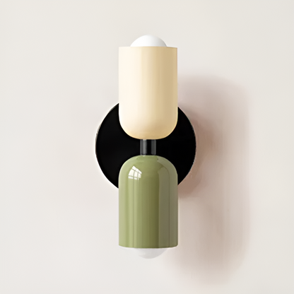 Lampada da parete LED contemporanea, doppia emissione luminosa, E27, illuminazione moderna per interni