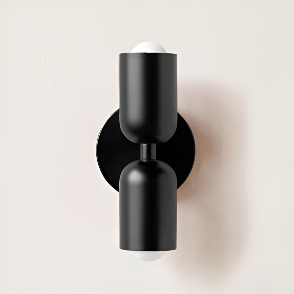 Lampada da parete LED contemporanea, doppia emissione luminosa, E27, illuminazione moderna per interni