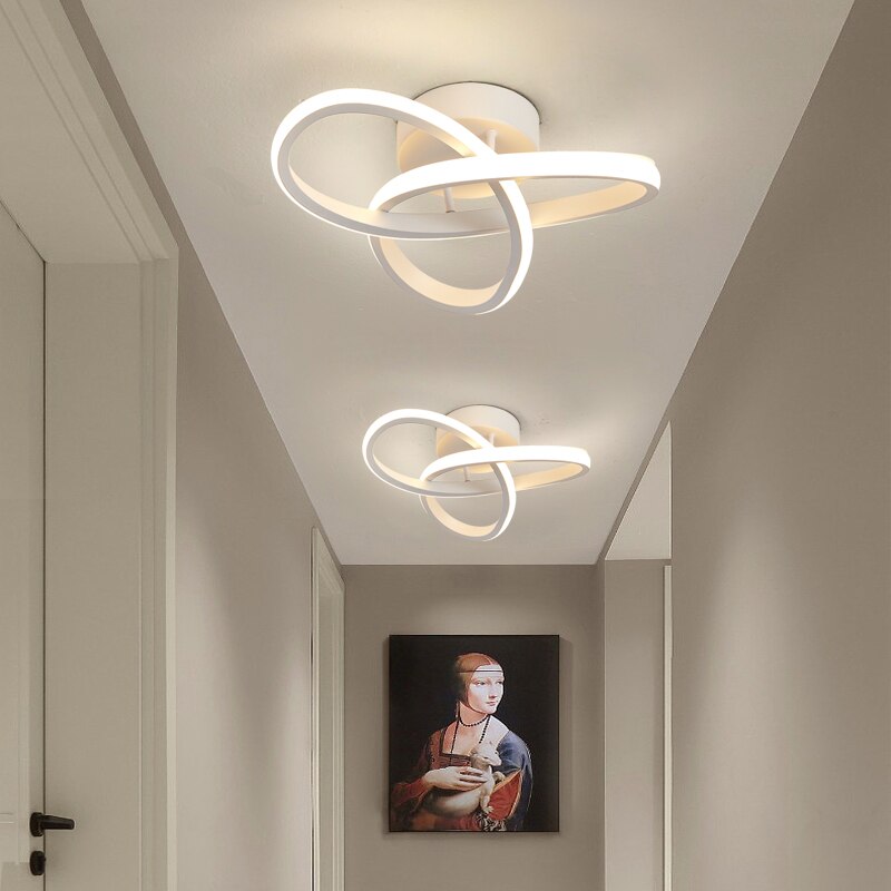 Contemporary Three Ring LED Ceiling Light Adjustable Remote Three Colour Interior Fixture