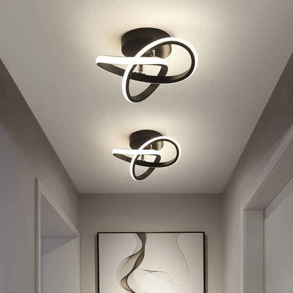 Contemporary Three Ring LED Ceiling Light Adjustable Remote Three Colour Interior Fixture
