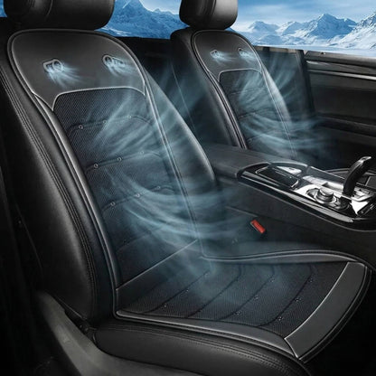 Μαξιλάρι καθίσματος αυτοκινήτου με ψύξη, διπλούς ανεμιστήρες και αεριζόμενο δίχτυ