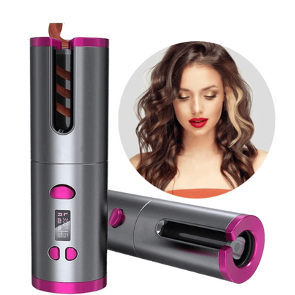 Cordless Automatic Hair Curler Rechargeable Ceramic Curling Iron