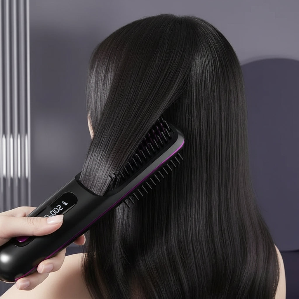 Cordless Ceramic Hair Straightener with USB Rechargeable Design