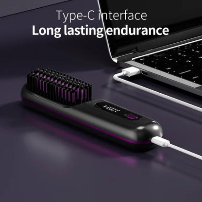 Cordless Ceramic Hair Straightener with USB Rechargeable Design