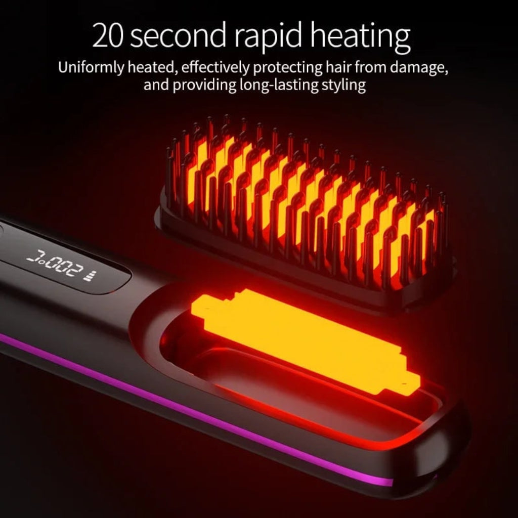 Cordless Ceramic Hair Straightener with USB Rechargeable Design