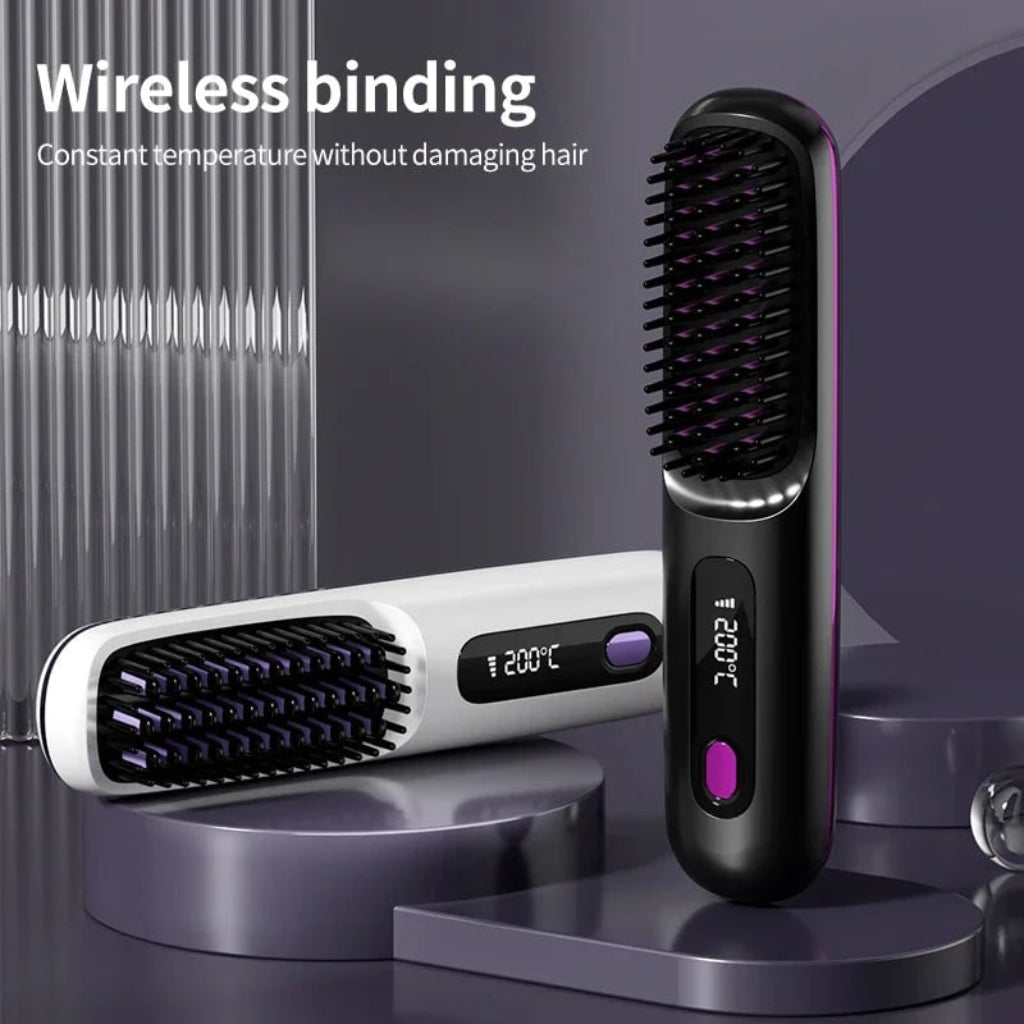 Cordless Ceramic Hair Straightener with USB Rechargeable Design