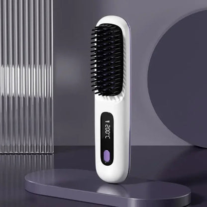 Cordless Ceramic Hair Straightener with USB Rechargeable Design