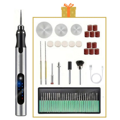 Cordless Engraving Pen USB Rechargeable Precision Engraver Tool