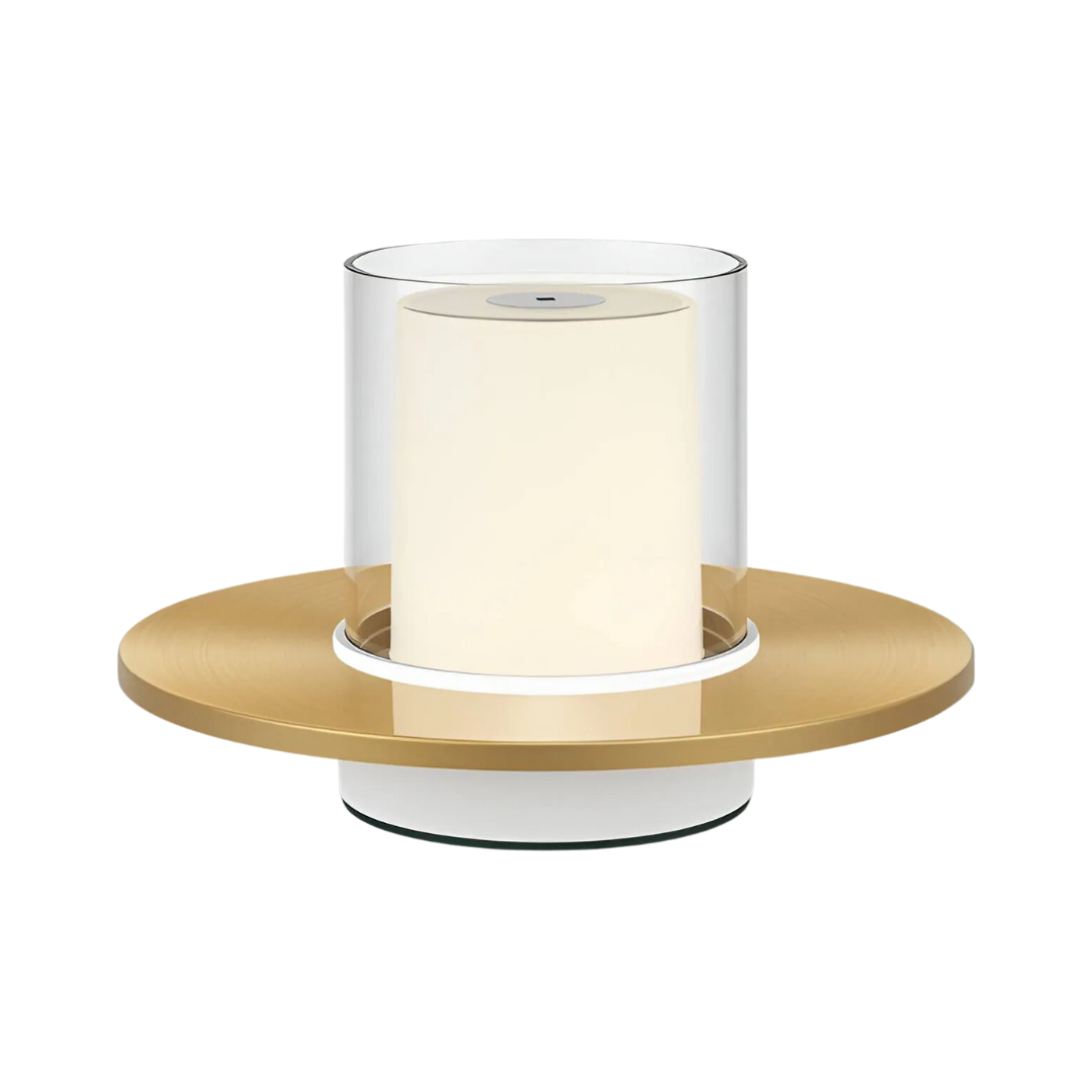 Cordless LED Candle Lamp Adjustable Brightness Table Lamp for Indoor Outdoor Ambient Lighting