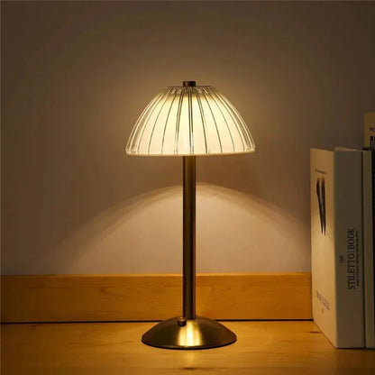 Cordless LED Table Lamp Touch Dimming Three Colour Light