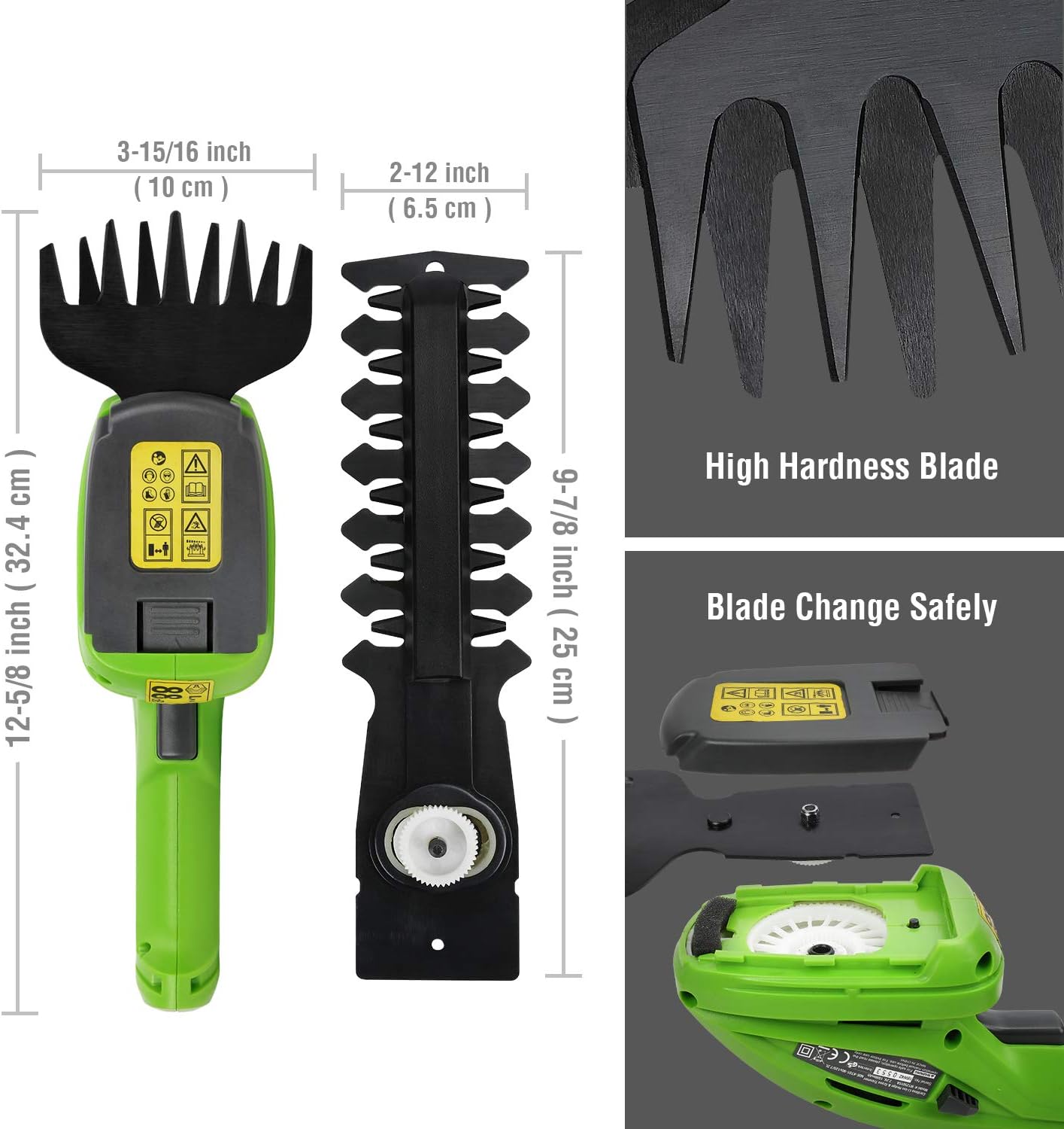 Cordless Lawn Trimmer Rechargeable Grass Edger Lightweight Adjustable Handle