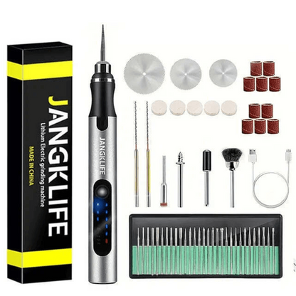 Cordless Rotary Tool Kit USB Rechargeable Engraving Drilling Polishing Tool for DIY Craft Jewelry Wood