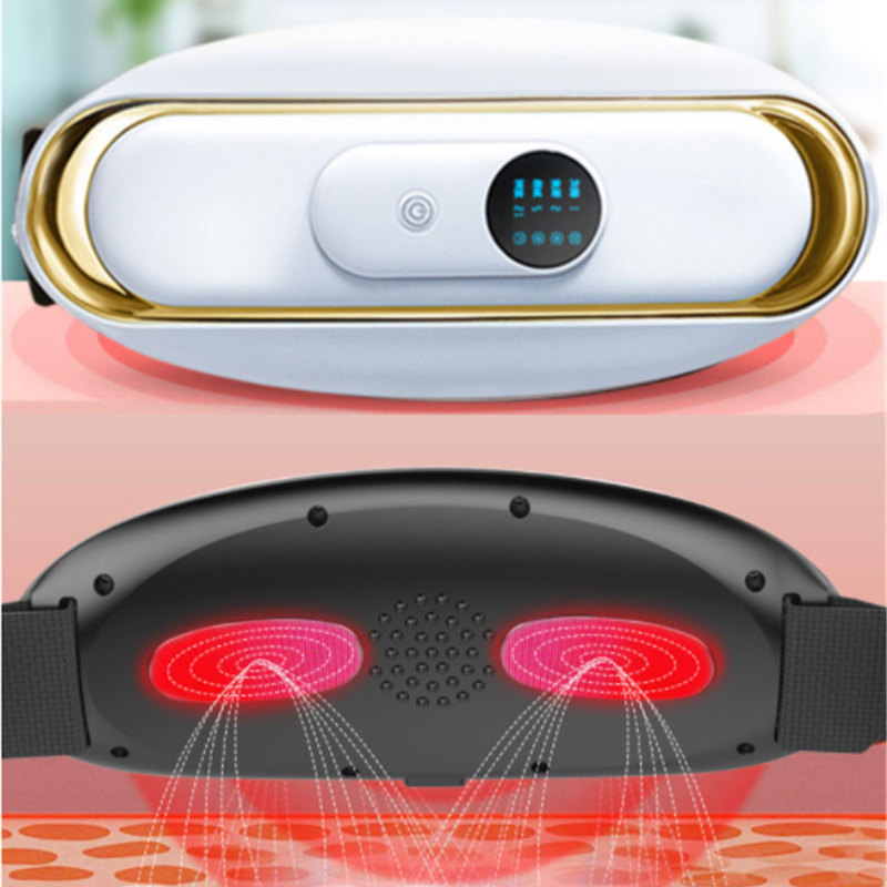 Cordless Waist Massage Belt Adjustable Vibration Heat Shaping Support