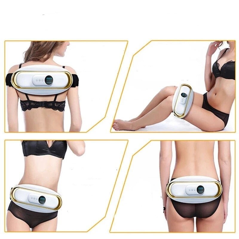Cordless Waist Massage Belt Adjustable Vibration Heat Shaping Support