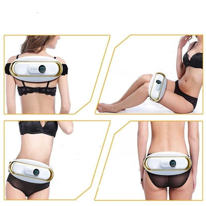 Cordless Waist Massage Belt Adjustable Vibration Heat Shaping Support