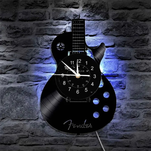 Creative Guitar Wall Clock – Musical Decorative Wall Clock for Home, Studio & Music Lovers
