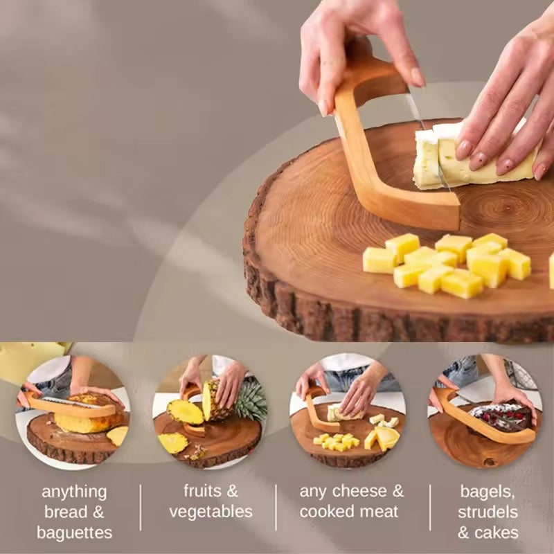 CrustCutter Bread Knife Serrated Precision Knife for Perfect Slices That Keep Shape