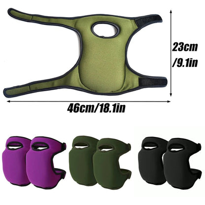 Ginocchiere da giardinaggio imbottite con cinghie regolabili, ginocchiere protettive da lavoro