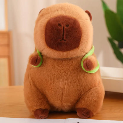 Cute Capybara Plush Toy Turtle Backpack Soft Stuffed Animal