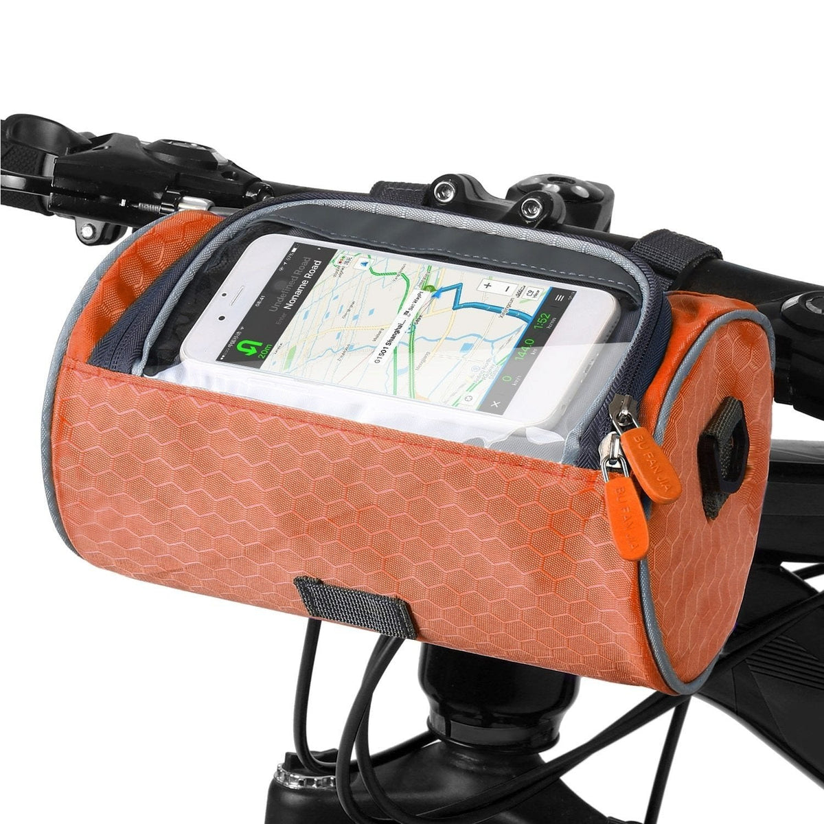 Cycling Storage Bag Touchscreen Phone Holder Secure Bike Handlebar Pack
