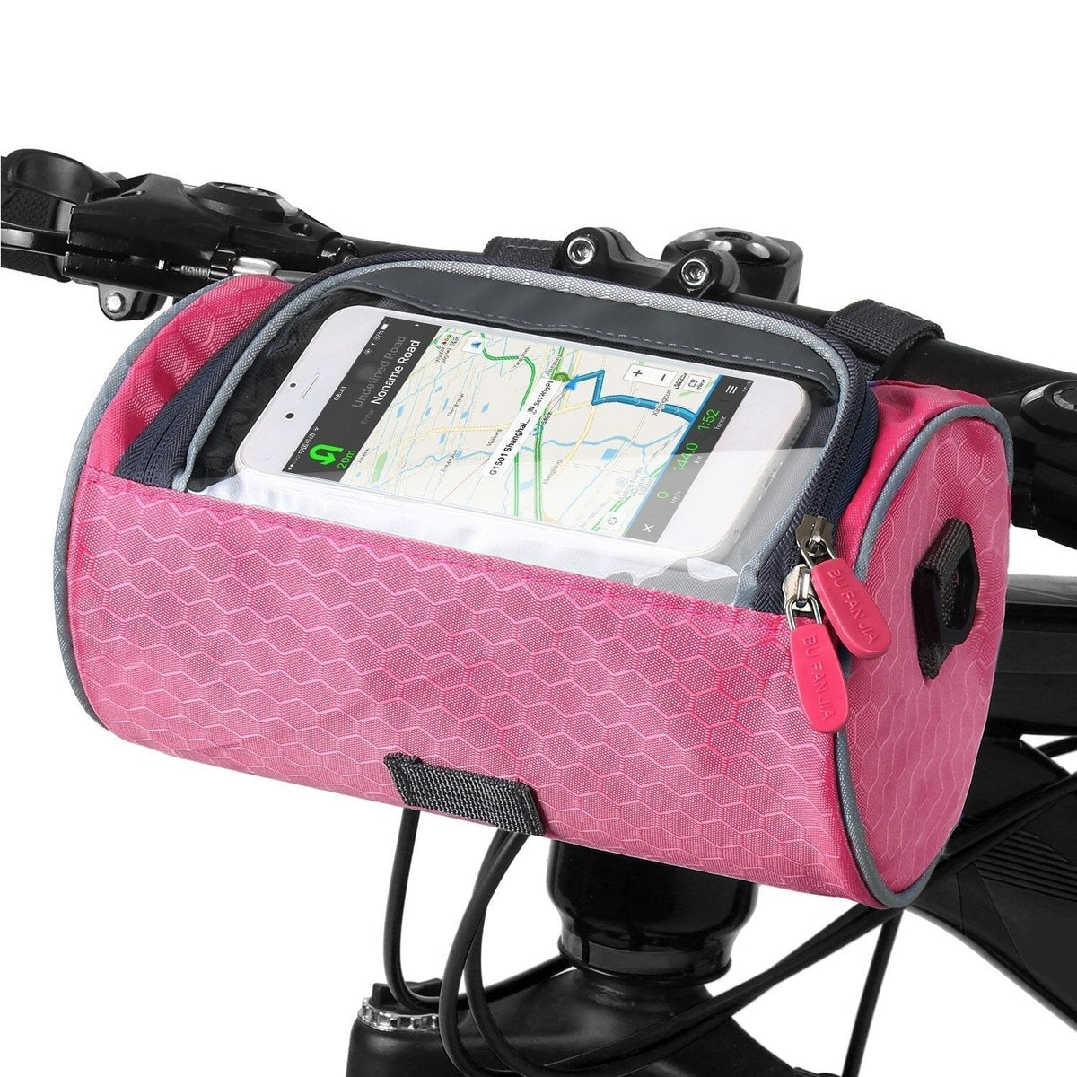 Cycling Storage Bag Touchscreen Phone Holder Secure Bike Handlebar Pack