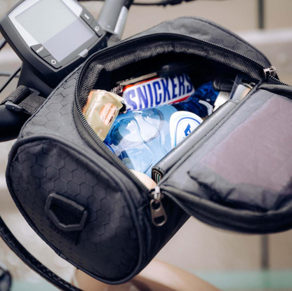 Cycling Storage Bag Touchscreen Phone Holder Secure Bike Handlebar Pack