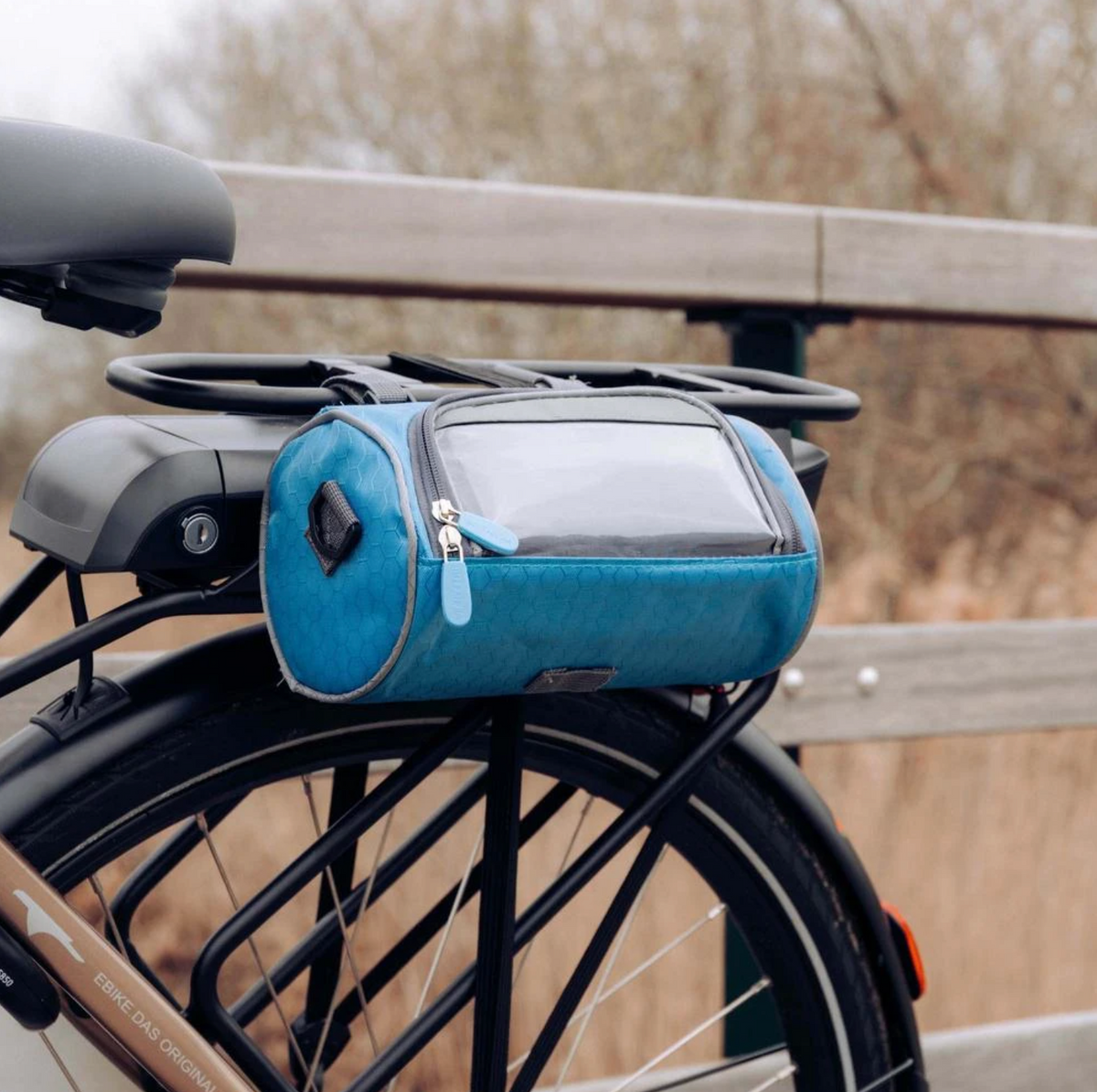 Cycling Storage Bag Touchscreen Phone Holder Secure Bike Handlebar Pack