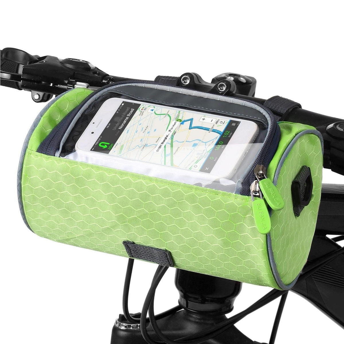 Cycling Storage Bag Touchscreen Phone Holder Secure Bike Handlebar Pack