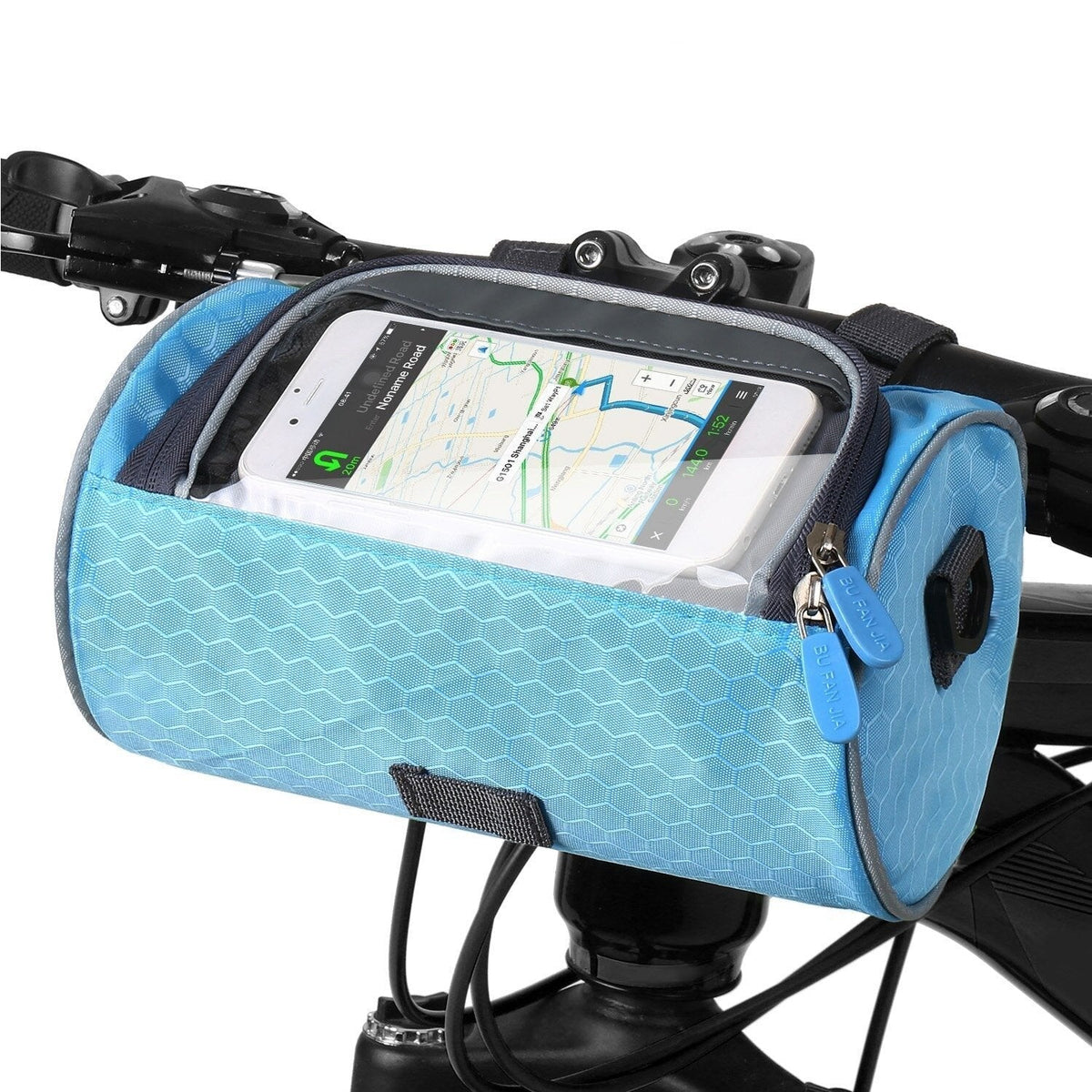 Cycling Storage Bag Touchscreen Phone Holder Secure Bike Handlebar Pack