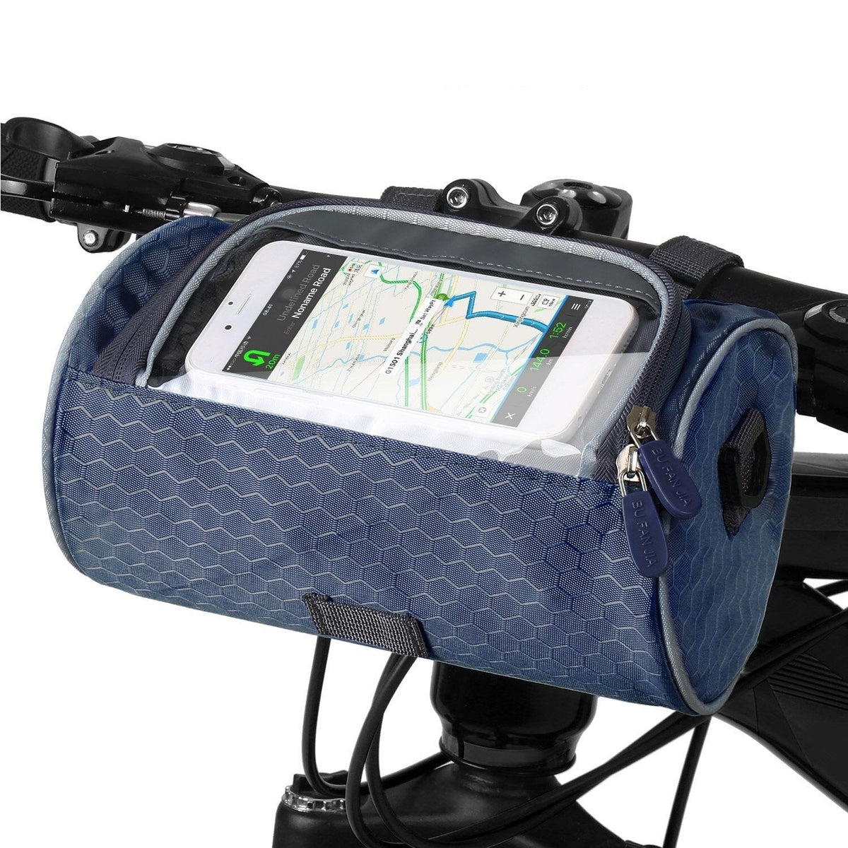 Cycling Storage Bag Touchscreen Phone Holder Secure Bike Handlebar Pack