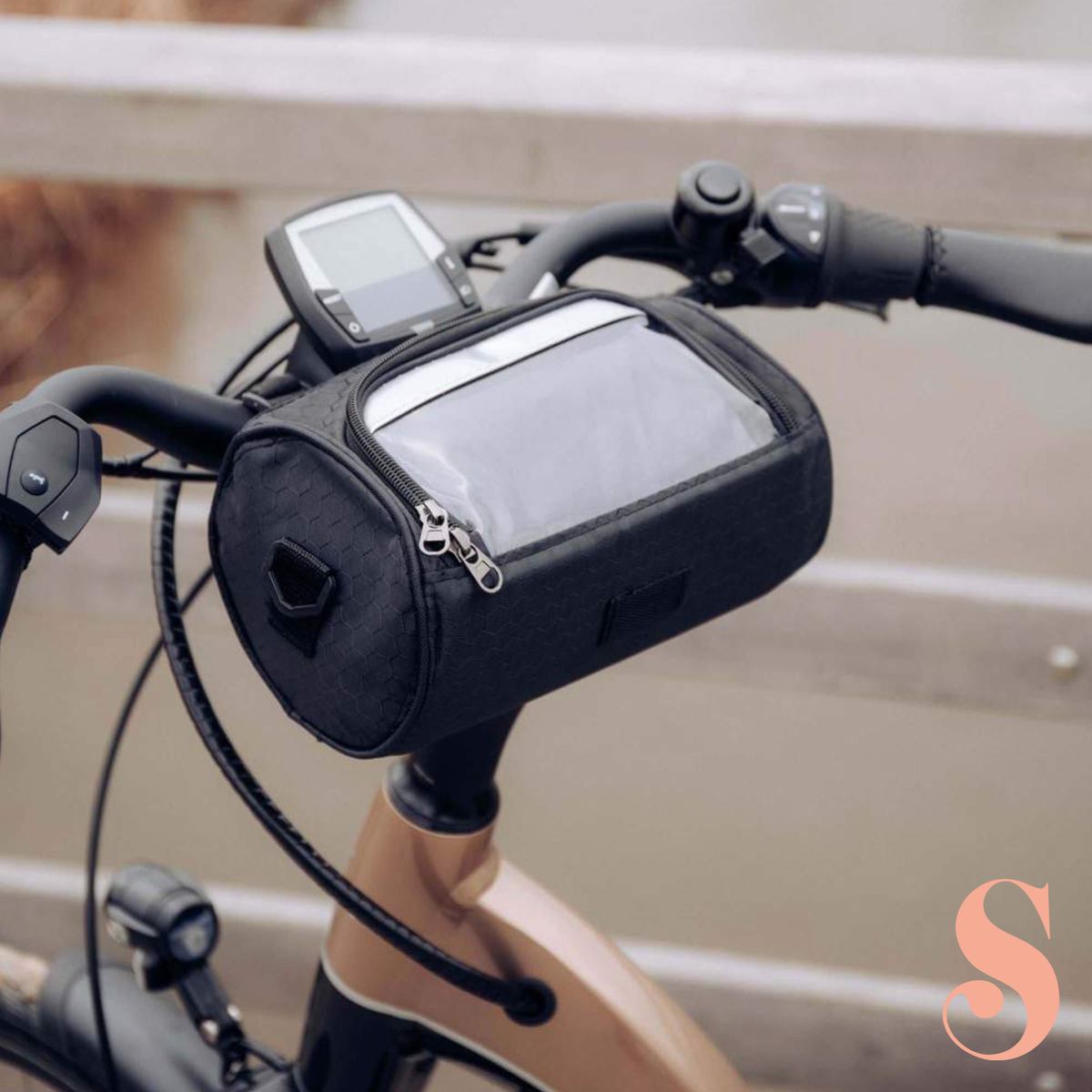 Cycling Storage Bag Touchscreen Phone Holder Secure Bike Handlebar Pack