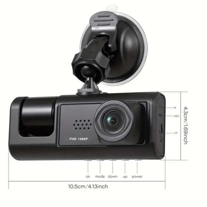 Dash Cam with IR Night Vision Dual Camera Full HD Car DVR