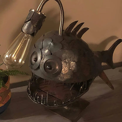 Decorative Fish Table Lamp Flexible Head Desk Lamp Retro Artistic Ambient Lighting